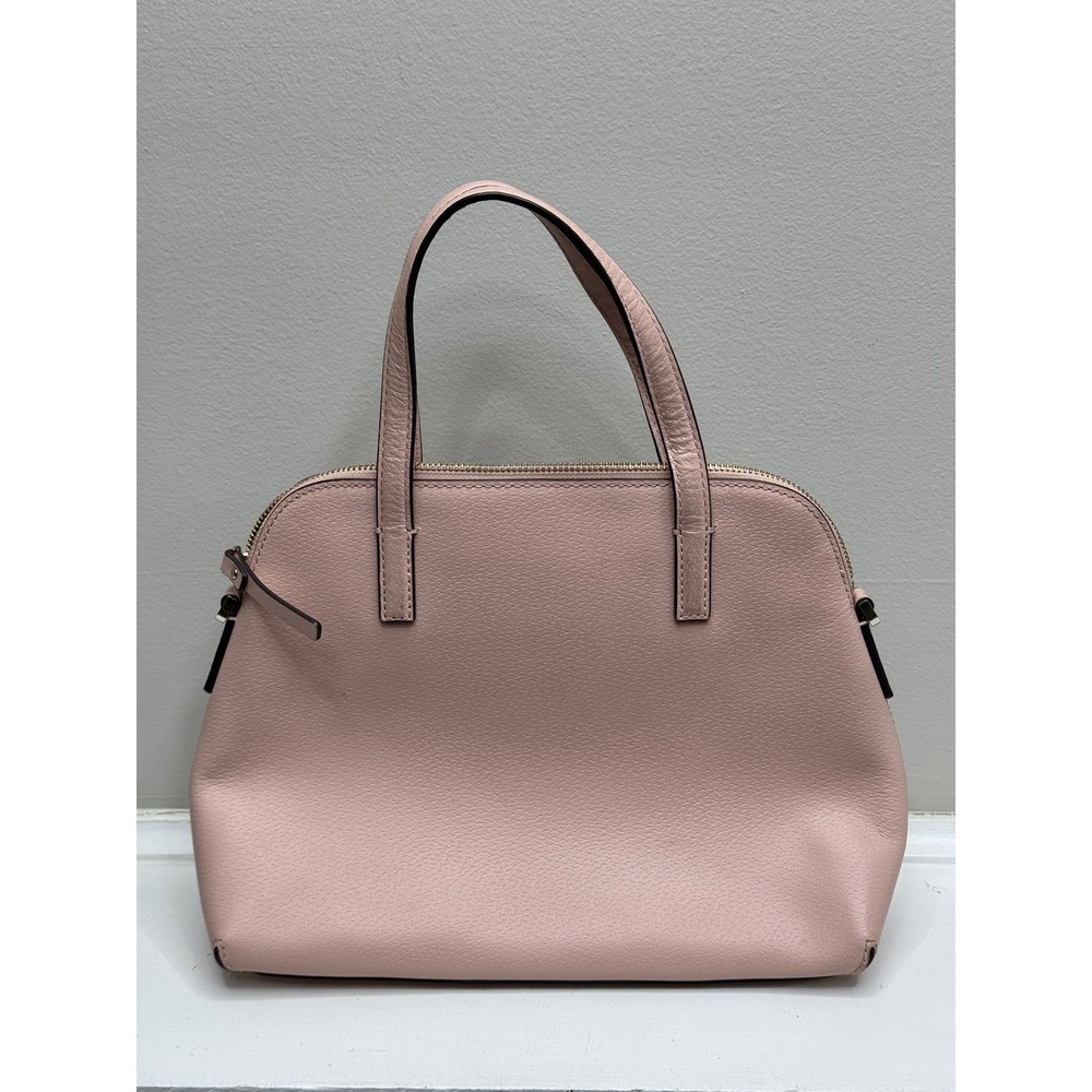 Kate Spade Satchel Bag Pink Leather Bow Top Handle Matthew's Street Maise Bag - Picture 6 of 13